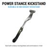 Portland Design Works Power Stance Bicycle Kickstand - E-Bike Accessories, Kick Stands for Adults Bikes, Rear Mount 40mm, Silver view 2