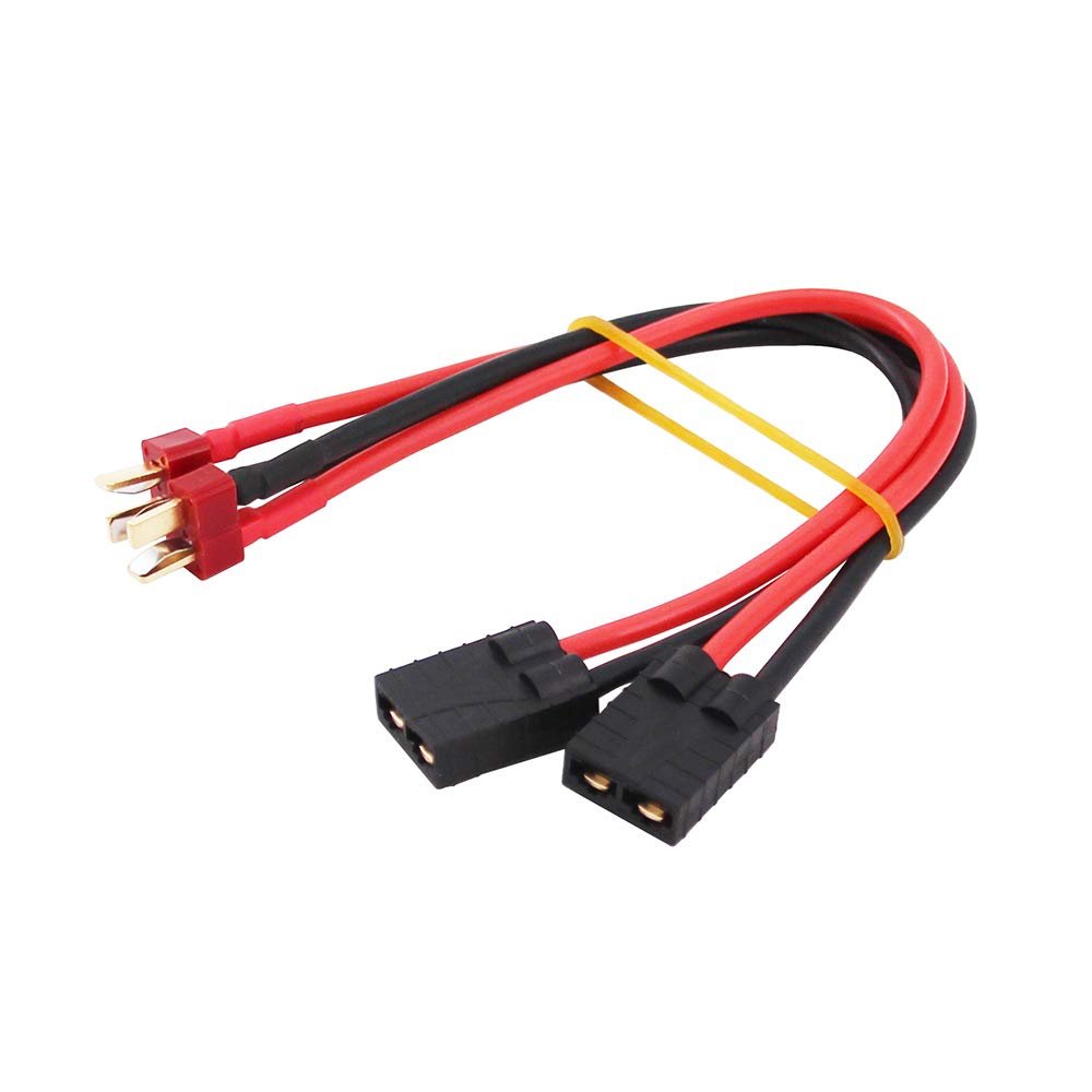 BDHI 2pcs Compatible with TRX Female to Male T-Plug Charger Adapter for LiPo TRA2970 TRA2972(B128-2)