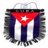 Cuban flag for cars home Cuba car flag bandera cubana Cubano Cars flags Haning Rearview mirror Sticks to glass view 1