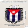 Cuban flag for cars home Cuba car flag bandera cubana Cubano Cars flags Haning Rearview mirror Sticks to glass view 4