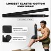 DMoose Fitness Knee Sleeves for Weightlifting (Pair) 78 Knee Wraps for Joint Support, Squats & Powerlifting - Gym Brace Straps for Joint Stability & Pain Relief, USPA & IPL Approved for Men and Women view 4
