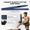 DMoose Fitness Compression Knee Sleeves Wrap, Fitness & Support for Workouts & Running, Knee Brace for Men, Knee Sleeves for Women Knee Pain, Knee Support for Women - Black/Stripes (Pair) view 4