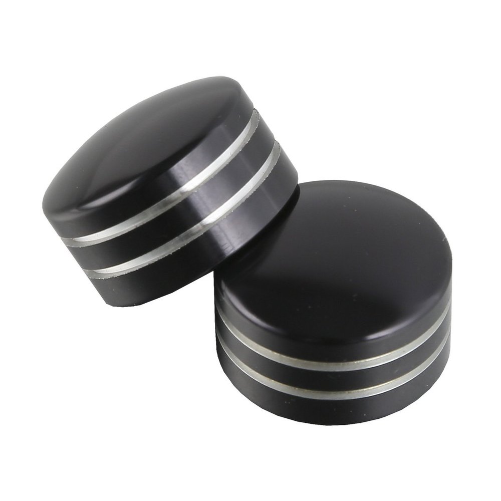 XMT-MOTO Motorcycle Parts Chrome Aluminum Round Head Bolt Covers fits for Harley-Davidson Twin Cam, Big Twin, Sportster Models, 2 Pack