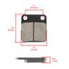 Caltric Rear Brake Pads Compatible with Kawasaki 43082-1241 43082-0043 view 2