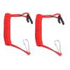 ZOOKOTO Universal Boat Outboard Engine Motor Lanyard Kill Urgent Stop Switch & 2 pcs Safety Tether Lanyard for Yamaha/Tohatsu/Honda Outboard Motors ATV Boat Bike view 2