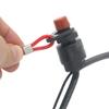 ZOOKOTO Universal Boat Outboard Engine Motor Lanyard Kill Urgent Stop Switch & 2 pcs Safety Tether Lanyard for Yamaha/Tohatsu/Honda Outboard Motors ATV Boat Bike view 4