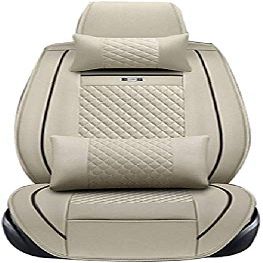 Surekit Custom Car Cover for 911 997 Cayman Cayenne Mancan Boxster Panamera 5-Car Cushion Cover Full Set Needlework PU Leather Luxury Set (Black White)