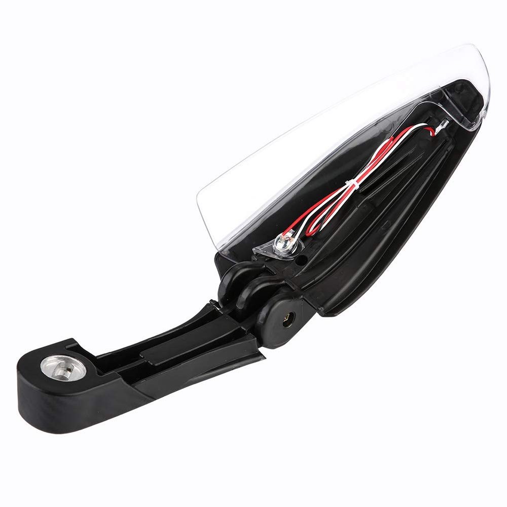 Motorcycle Hand Guards 7/8" with LED Turn and DRL Indicator ABS Plastic Hand Guard Protector for Enhanced Visibility and Riding