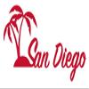 San Diego y0047 Vinyl Sticker Decals (Pack of 2) for Car Window Laptop Phone (10" x 5.5", RED) view 1