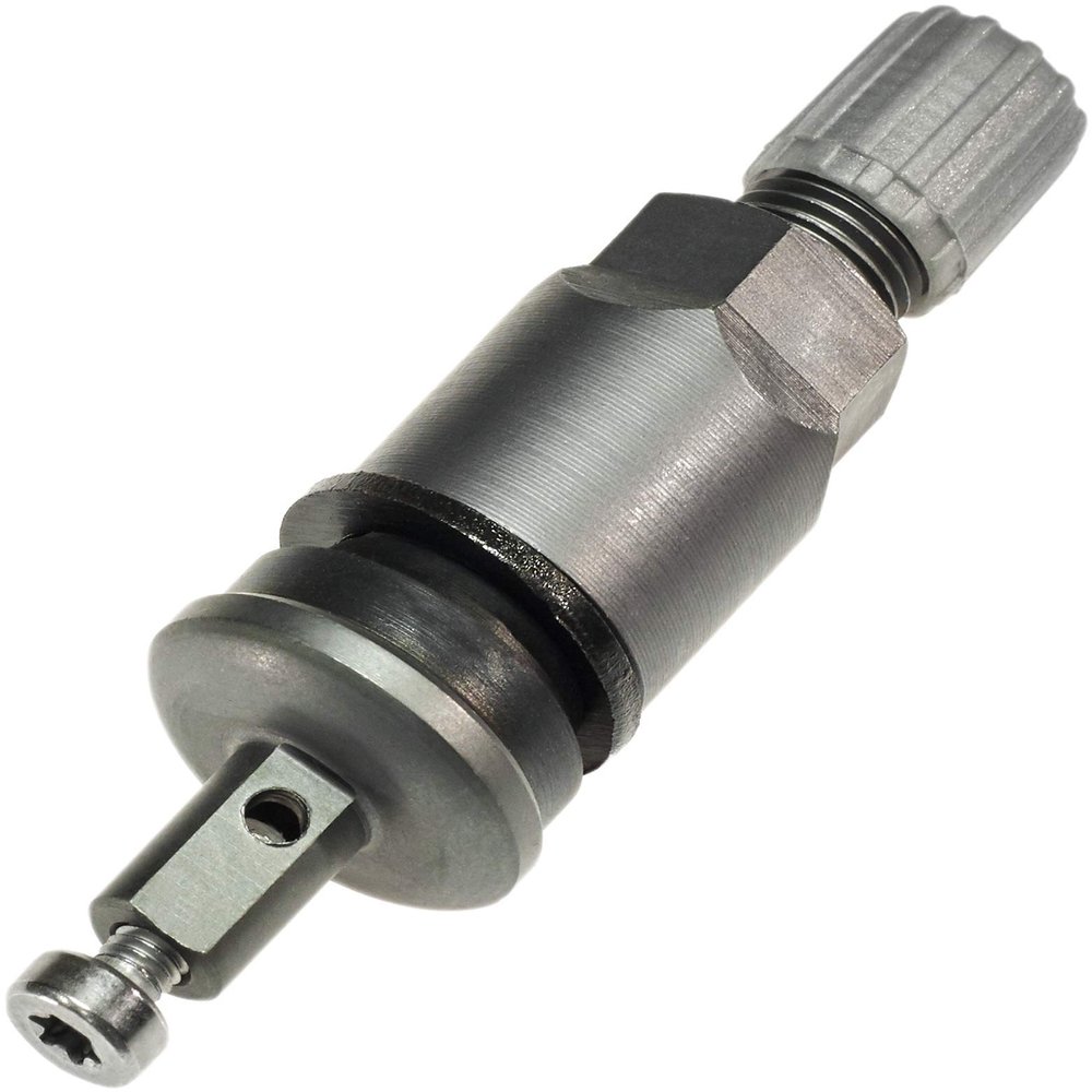 RDV037 - Fixed Aluminum TPMS Valve (clamp-in) - 43mm Black