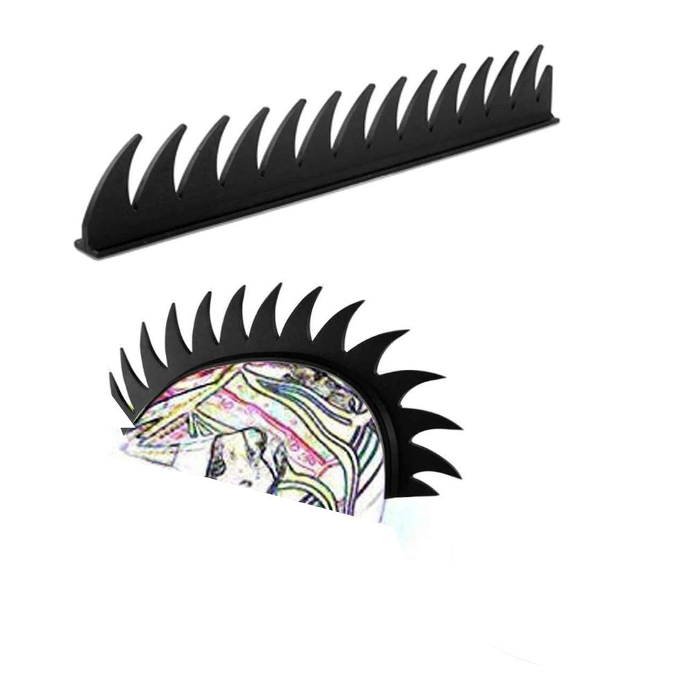 HHongJM Helmet Hawks Motorcycle Helmet Mohawk Synthetic Wigs for Bicycle/Almost Helmet/Stick Reusable Design Black Color