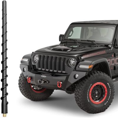 VOFONO 13 Inch Antenna for Jeep Wrangler Gladiator 2007-2026, Short Antenna for JL JK Rubicon Sahara Unlimited Sport Willys 4xe Mojave High Altitude Jeep Accessories