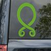 Minglewood Trading Ivory - Troll Cross Vinyl Decal - Trollkors - Norse Protection Rune Symbol - Die Cut Sticker - 14w x 20h inches view 3