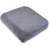 COMFORTANZA Large 19"x17"x3.25" Medium-Firm Memory Foam Seat Cushion with Cooling Effect, Washable Cover and Non-Slip Base for Office Chairs, Wheelchairs, Recliners, Cars - Back Pain Relief - Gray view 1
