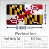 SignsAndTagsOnline Maryland Weathered Metal Flag License Plate Antique MD State Flag Auto Tag view 2