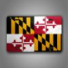 SignsAndTagsOnline Maryland Weathered Metal Flag License Plate Antique MD State Flag Auto Tag view 3