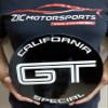 ZIC Motorsports Ford Mustang GT California Special Heavy Duty Round Metal Sign (Small) -12" view 2