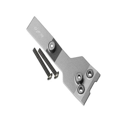 GPM For Traxxas 1/10 Maxx 4WD Monster Truck Upgrade Parts Aluminum Rear Chassis Link Protector - 1Pc Set Silver