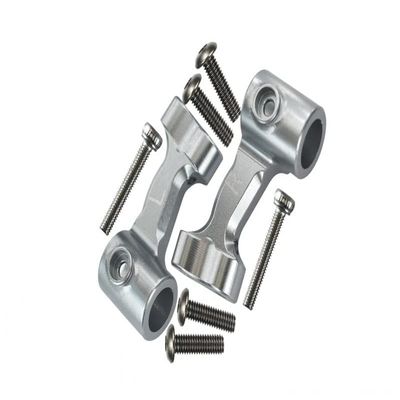 GPM for Arrma Talion/Limitless/KRATON Upgrade Parts Aluminum Rear Body Post Mount - 2Pc Set Silver