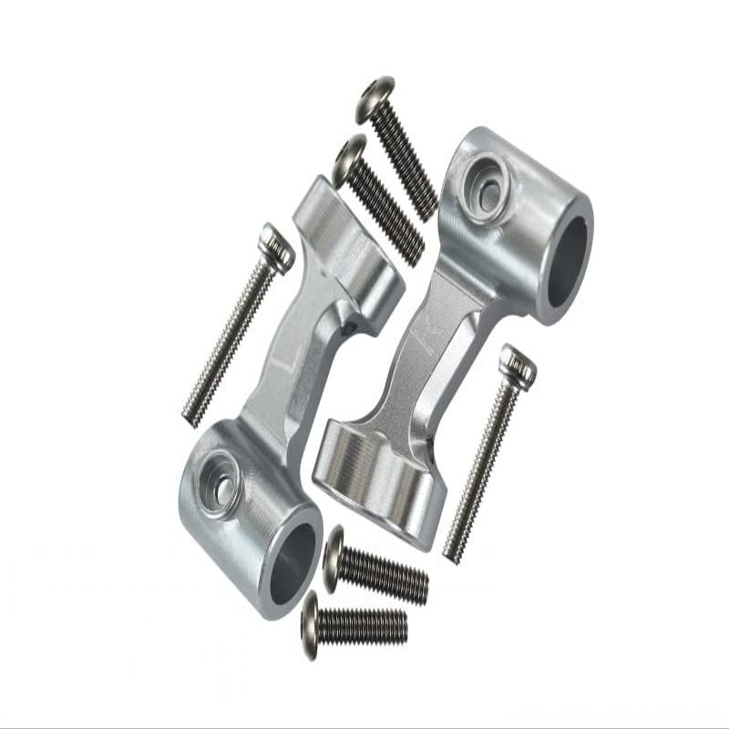 GPM for Arrma Talion/Limitless/KRATON Upgrade Parts Aluminum Rear Body Post Mount - 2Pc Set Silver
