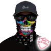 Obacle Skull Face Mask Half Sun Dust Wind Protection, 3D Tube Mask Seamless Durable Face Mask Bandana Skeleton Face Mask Motorcycle Bike Riding Fishing Hunting Cycling Festival (Skull Hip-Hop Flag) view 2