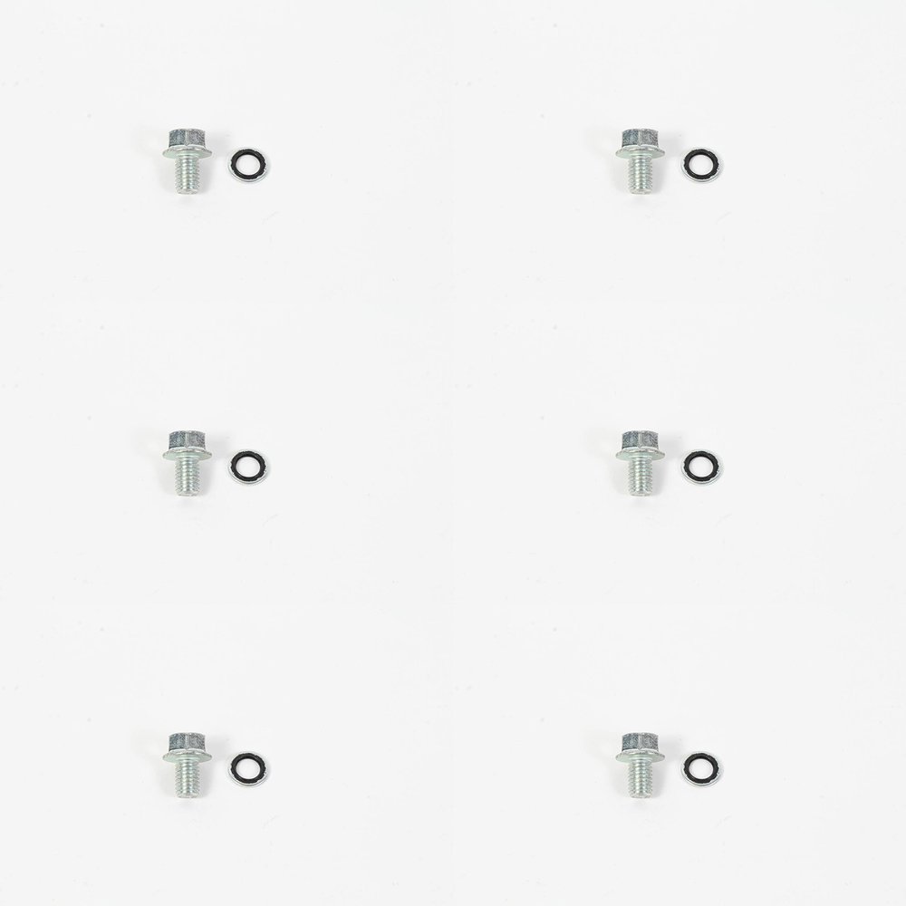 Tuff Torq 6 Pack Genuine 187Q0399940 Drain Bolt Kit 8mm M8x1.25 OEM