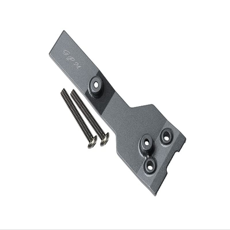 GPM For Traxxas 1/10 Maxx 4WD Monster Truck Upgrade Parts Aluminum Rear Chassis Link Protector - 1Pc Set Gray Silver