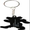 Square Deal Recordings & Supplies Blue Dancing Bear Rubber Key Ring with Yellow Necklace Fun and Playful Keychain Perfect for Bags and Accessories view 2