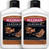 Weiman 3 in 1 Deep Leather Conditioner Cream (2 Pack) - Restores Leather Surfaces - Use on Leather Furniture, Car Seats, Shoes, Bags, Jackets, Saddles view 1