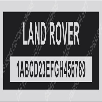 Custom engraved ID Tag-Compatible with Land Rover