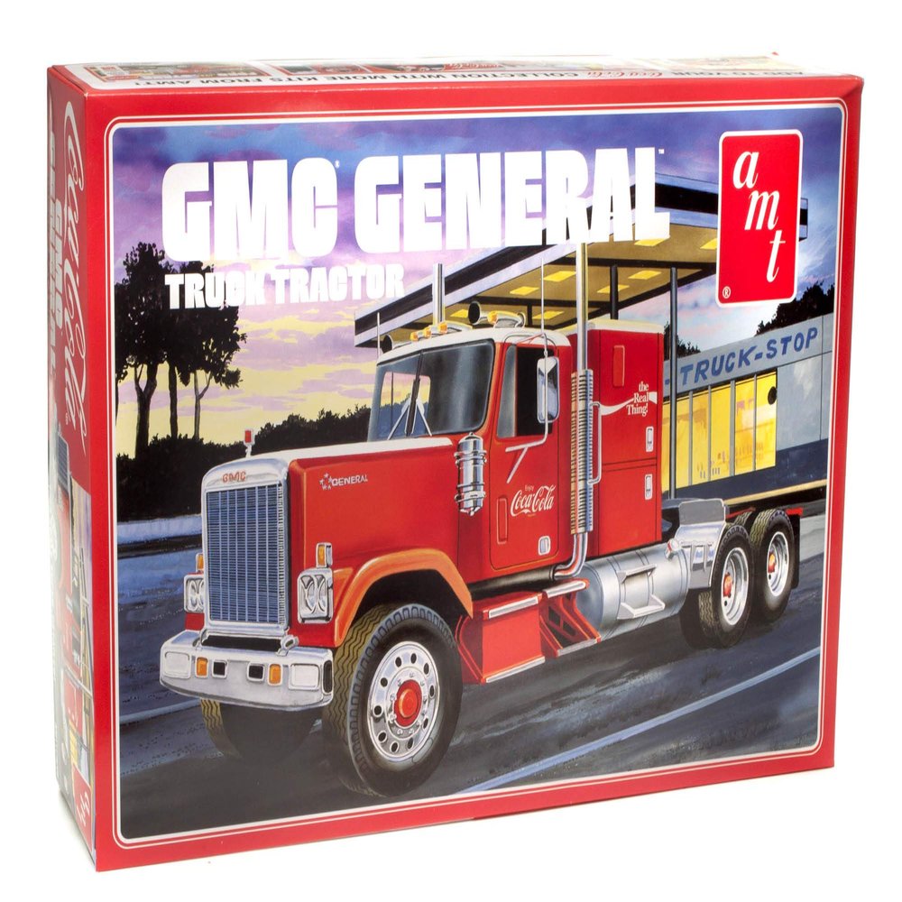 Skill 3 Model Kit GMC General Truck Tractor Coca-Cola 1/25 Scale Model by AMT