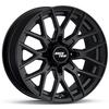 RockTrix RT104 14x7 ATV UTV Wheel 4x156 4+3 Offset, Matte Black, 1pc Single view 1
