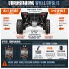 RockTrix RT104 14x7 ATV UTV Wheel 4x156 4+3 Offset, Matte Black, 1pc Single view 4