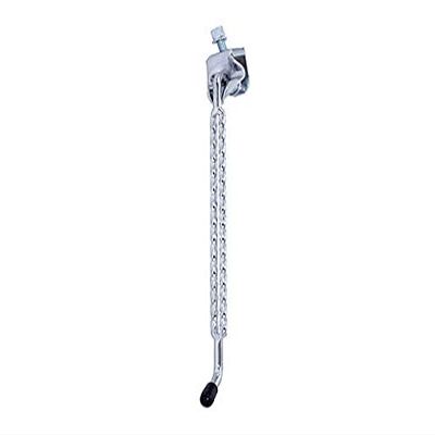 Lowrider Bike Double Square Twisted Kickstand Center 9 Chrome.Bicycle Kickstand
