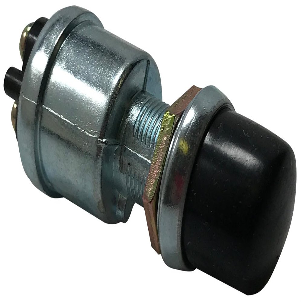 Sherco-Auto Die Cast Solenoid/Ignition Starter Momentary Push On Button Switch - 12V 10A