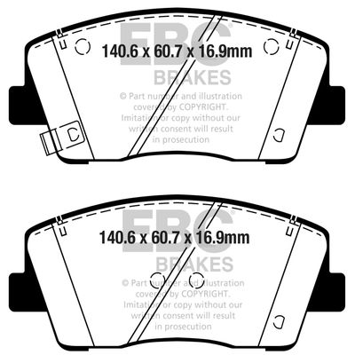 EBC Brakes DP42358R Yellowstuff Pads