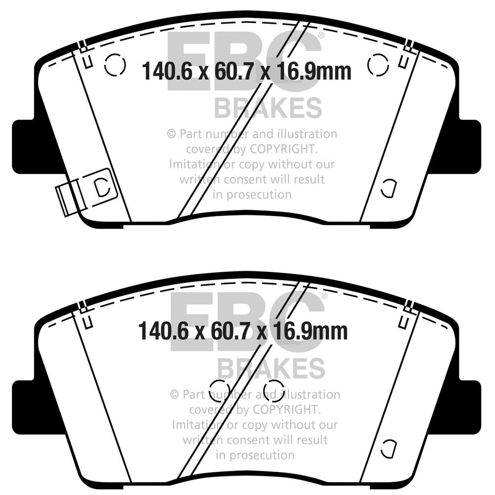 EBC Brakes DP42358R Yellowstuff Pads