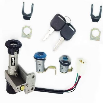 New 4 Wire Ignition Switch with Lock Scooter Moped 49 50 70cc 110 150 250cc.