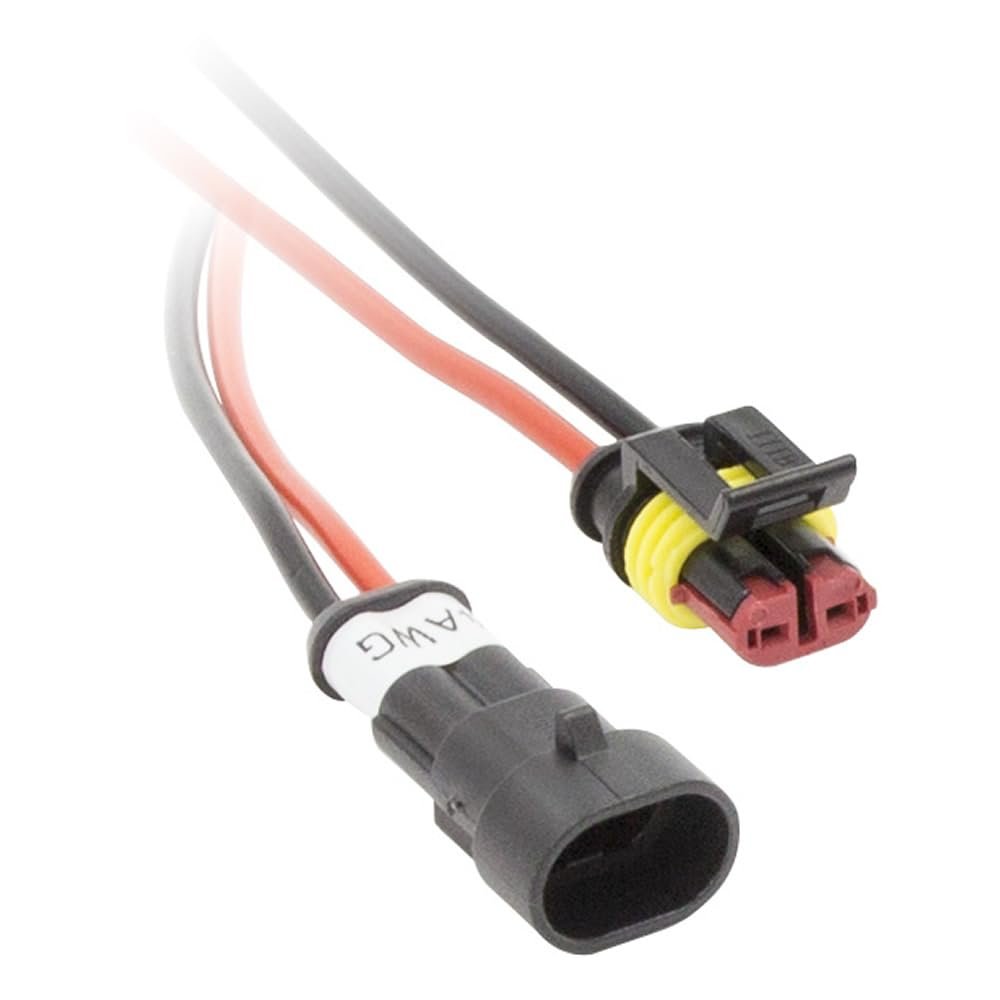 InstallBay by Metra Water Resistant Connectors, 18 Gauge, 2 Conductor Male/Female Waterproof Plug