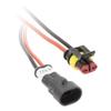 InstallBay by Metra Water Resistant Connectors, 18 Gauge, 2 Conductor Male/Female Waterproof Plug view 1