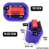 Wrap-Around Seat Belt Buckle Booster (2-Pack) - Receptacle Raiser for Rear Seat Buckles Silicone BPA-Free - Includes Gift Sticker Set Educating Kids About Safe Road Practices view 4