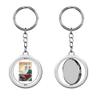 PRS Vinyl Vintage Art Detroit Motor City - mi Michigan rv Visit Travel Keychain Spinning Round Chrome Metal Key Chain view 1