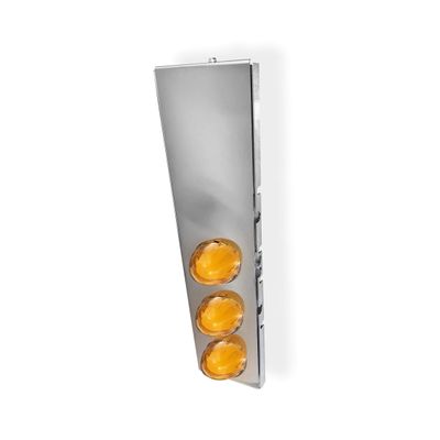 Shift Products Watermelon Air Cleaner Light Bar compatible with Peterbilt 15", Front Fitment, Clear/Amber, 3 LEDs