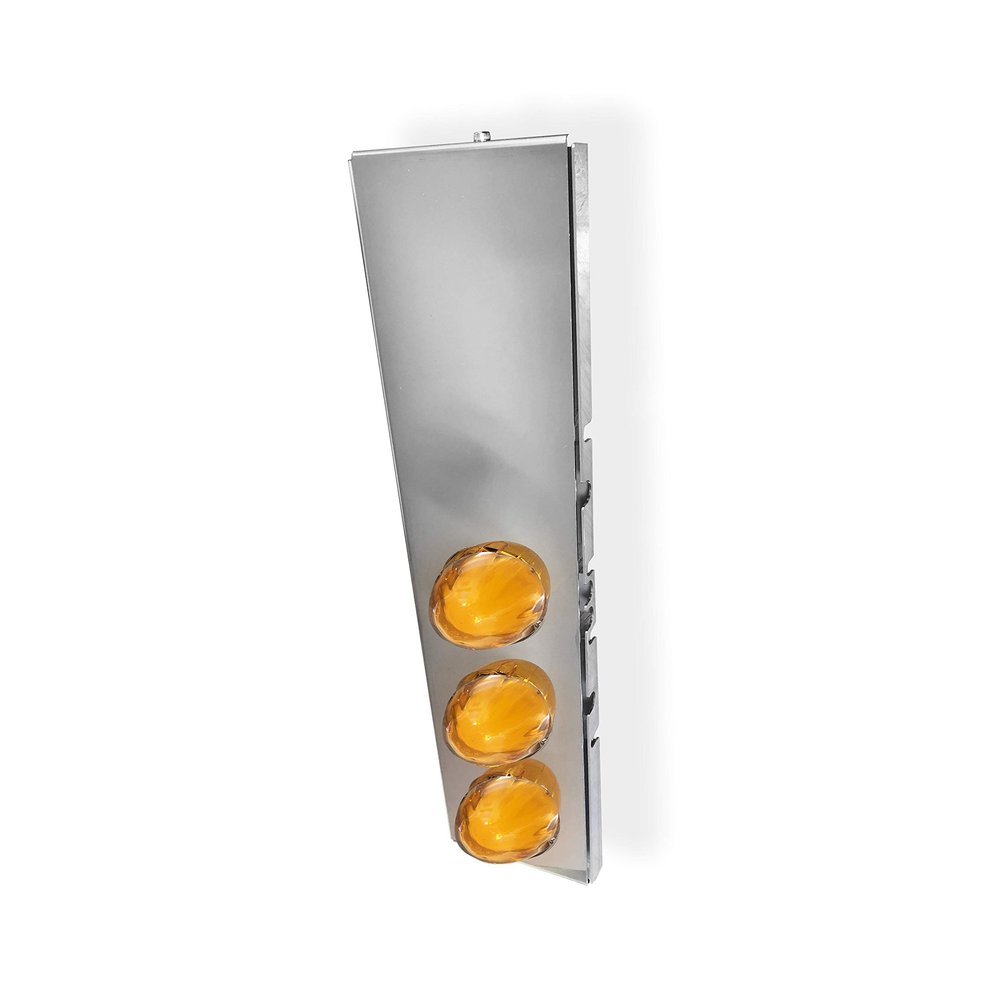 Shift Products Watermelon Air Cleaner Light Bar compatible with Peterbilt 15", Front Fitment, Clear/Amber, 3 LEDs