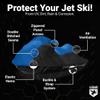 Weatherproof Jet Ski Cover Compatible with 2014-2026 SEA DOO Spark 2UP / Spark TRIXX 2UP - Blue/Black Color - Trailerable - Protects from Rain, Sun, and More, Includes Trailer Straps and Storage Bag view 3