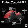 Weatherproof Max Jet Ski Cover Compatible with 2018-2026 SEA DOO Wake Pro 230 Red/Black Color All Weather Protects from Rain, Sun, UV & More Includes Trailer Straps & Storage Bag view 3