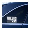 82nd Airborne Patch Embedded in US Flag Vinyl Decal (White, 8 inches Wide) view 1