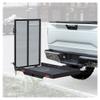 KUAFU Trailer Hitch Folding Mobility Scooter Carrier Rack Luggage Basket Lift Rack Loading Ramp Wheelchair Carrier Mount Steel view 1