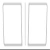 RoadWorks Stainless Steel 3 Piece Windshield Trim for Peterbilt Legacy Cab with 2 Piece Windhsield 1988-2020 | 30109 view 1