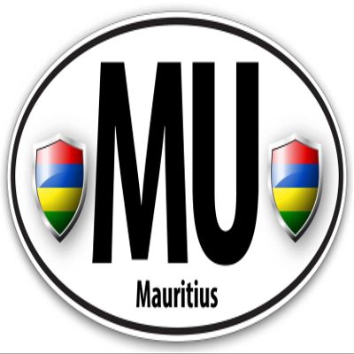 Makoroni - Mauritius Flag Sticker - World Flags Country Nations - Car Laptop Wall Sticker Decal - 5"x3", #i8